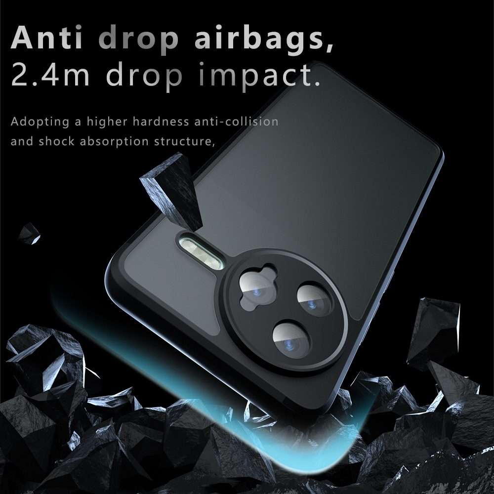For Redmi K80 Pro Armor Precise Hole PC Hybrid TPU Phone Case(Frosted Black)