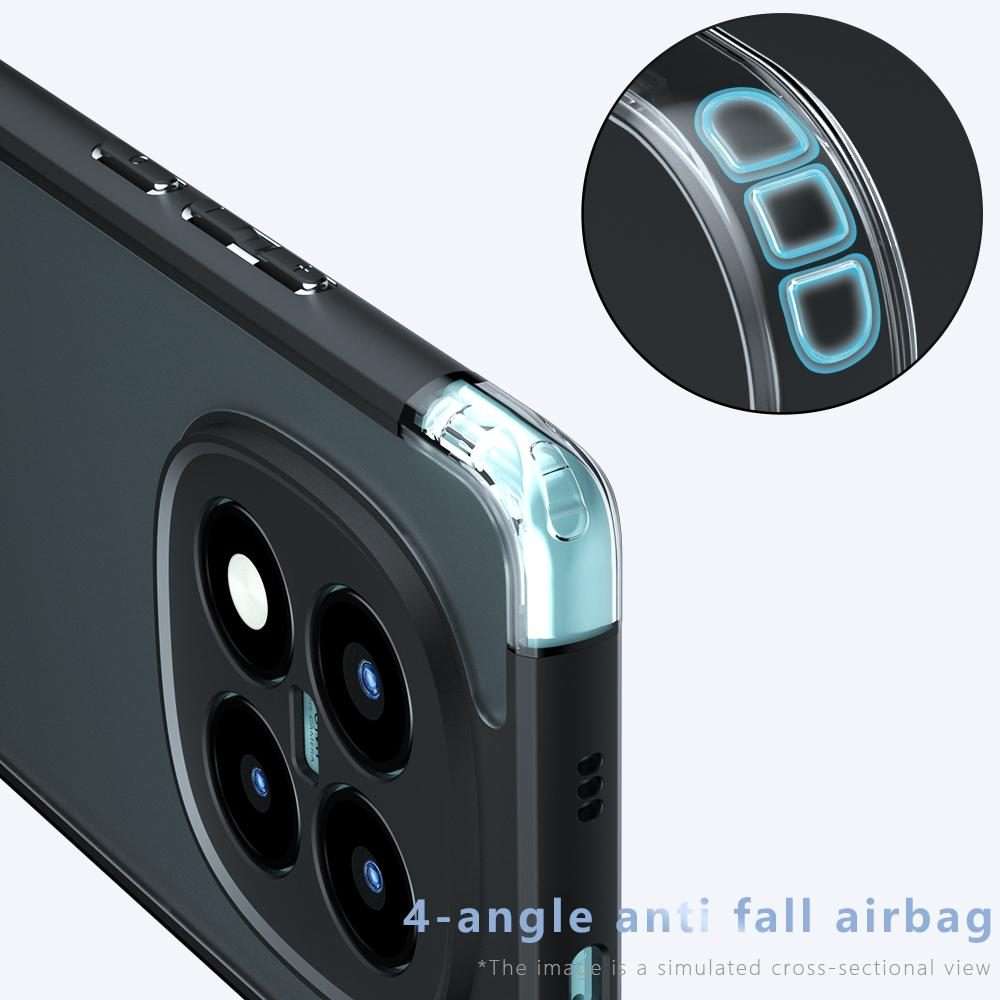 For Redmi Note 15 Pro+ 5G Global 163.3mm Armor Precise Hole PC Hybrid TPU Phon ... (Frosted Black)