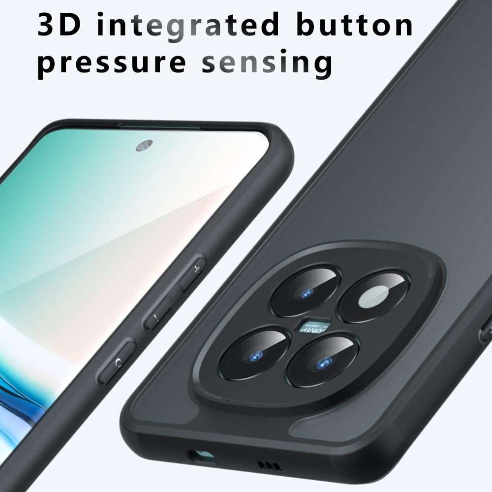 For Redmi Note 15 Pro+ 5G Global 163.3mm Armor Precise Hole PC Hybrid TPU Phon ... (Frosted Black)