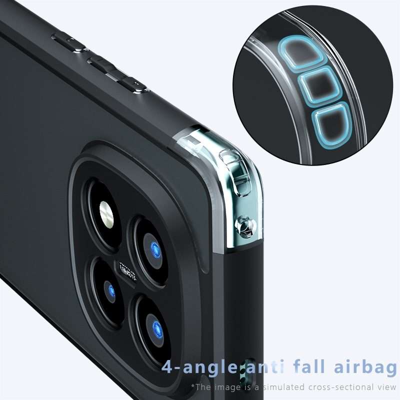 For Redmi Note 14 Pro+ 5G Armor Precise Hole PC Hybrid TPU Phone Case(Transparent)