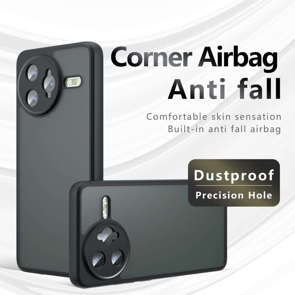 For Redmi K80 / Xiaomi Poco F7 Pro Armor Precise Hole PC Hybrid TPU Phone Case(Transparent)