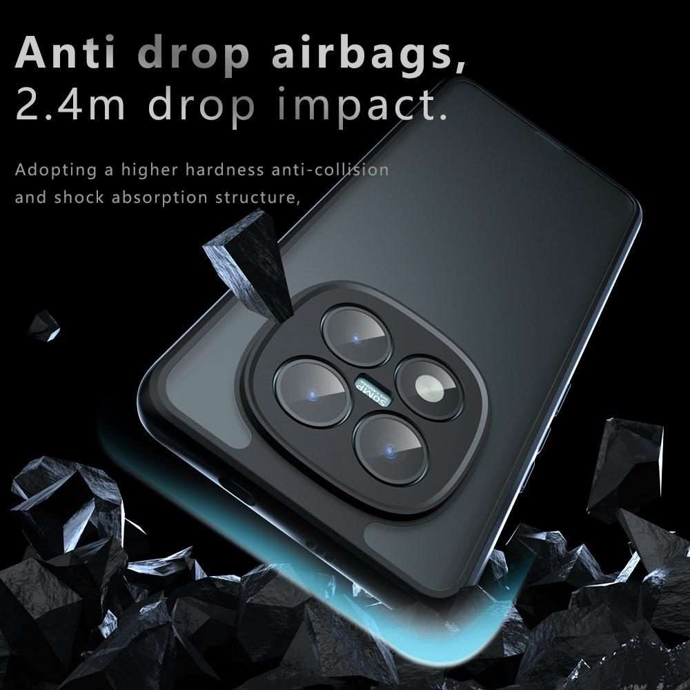 For Redmi Note 15 Pro+ 5G Global 163.3mm Armor Precise Hole PC Hybrid TPU Phone Case(Transparent)