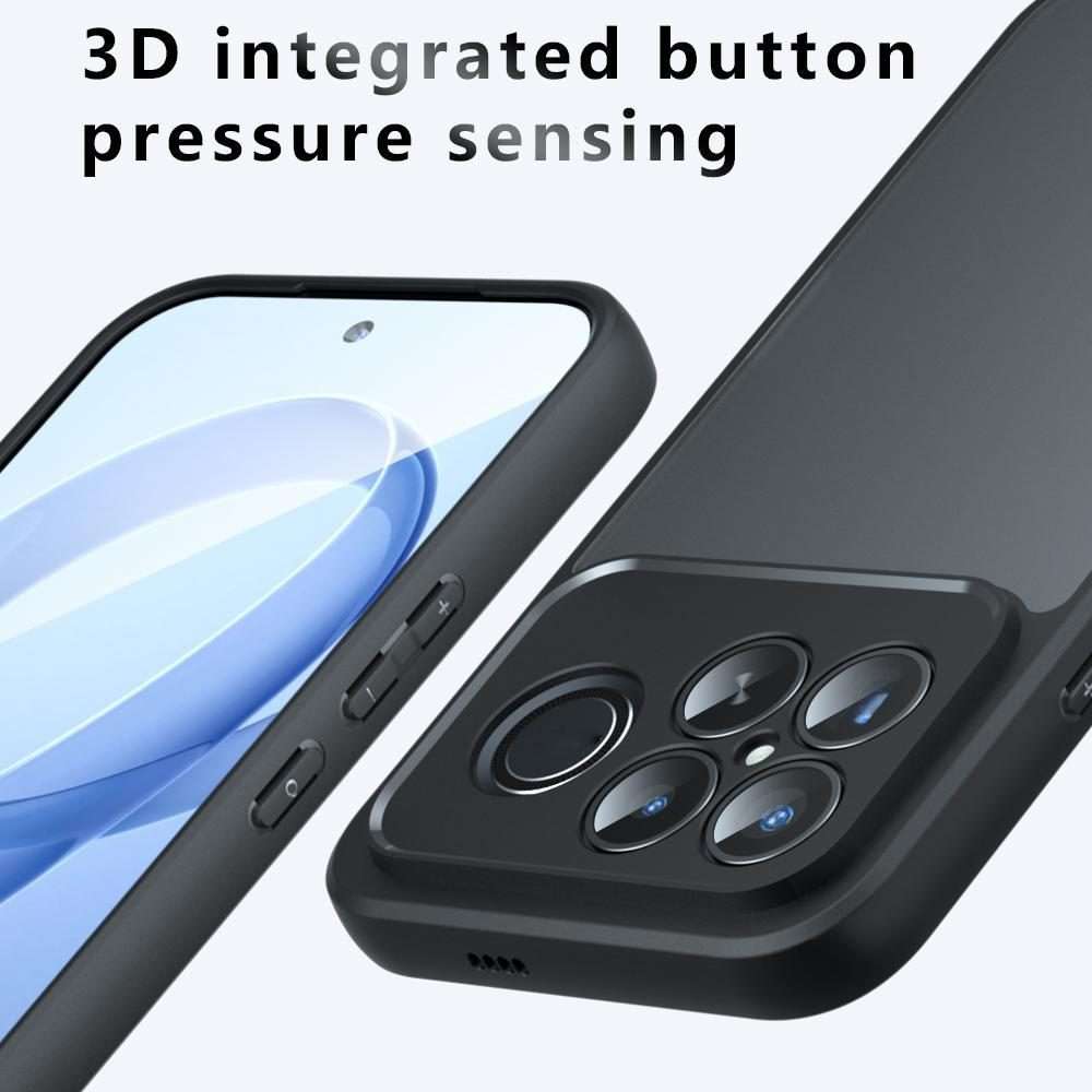 For Redmi K90 Pro Max / Poco F8 Ultra Armor Precise Hole PC Hybrid TPU Phone Case(Transparent)
