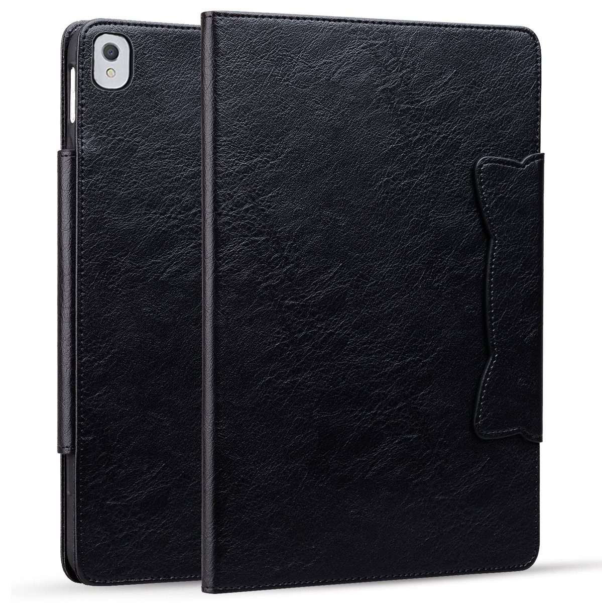 For iPad 10.5 2019 / 2017 / Air 3 Cat Buckle Leather Smart Tablet Case(Black)