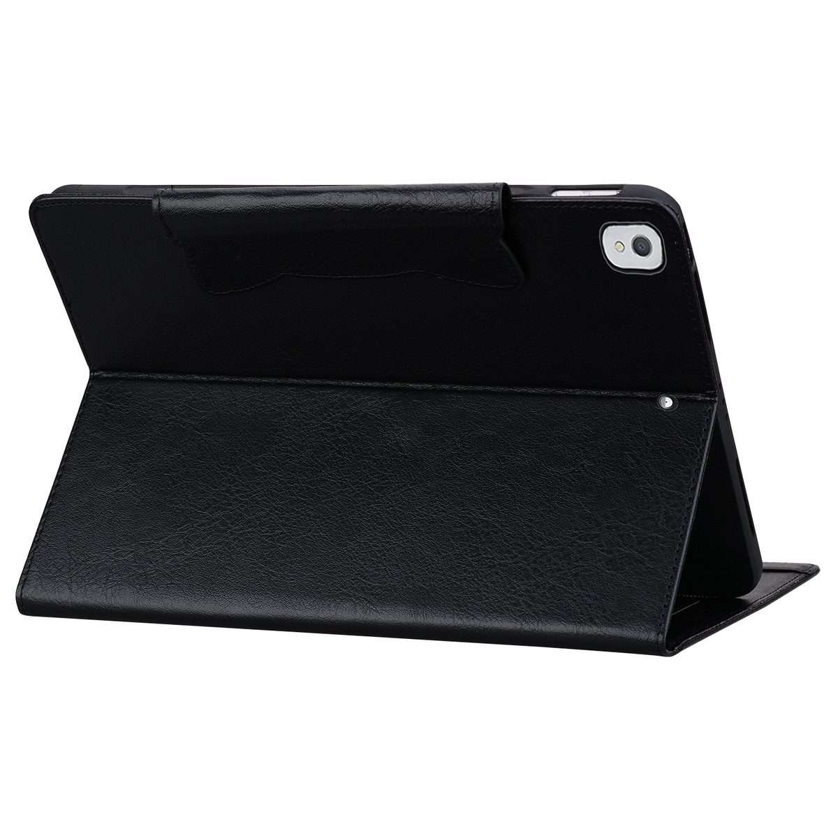 For iPad 10.5 2019 / 2017 / Air 3 Cat Buckle Leather Smart Tablet Case(Black)