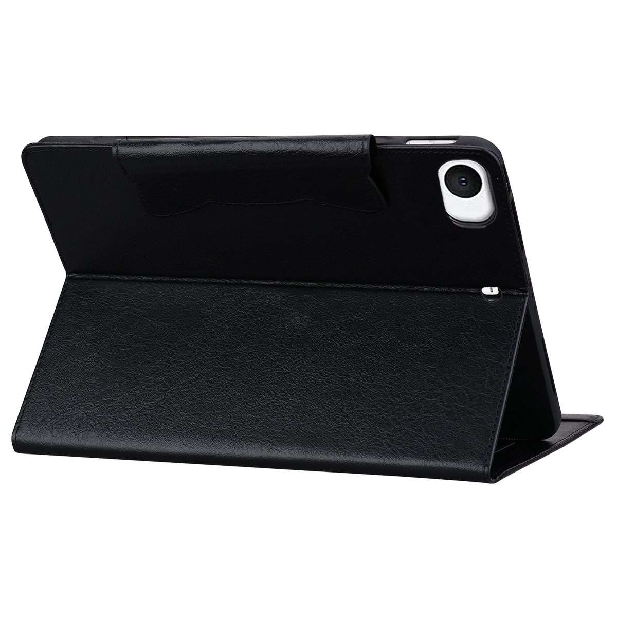 For iPad mini 5 / 4 / 3 / 2 / 1 Cat Buckle Leather Smart Tablet Case(Black)