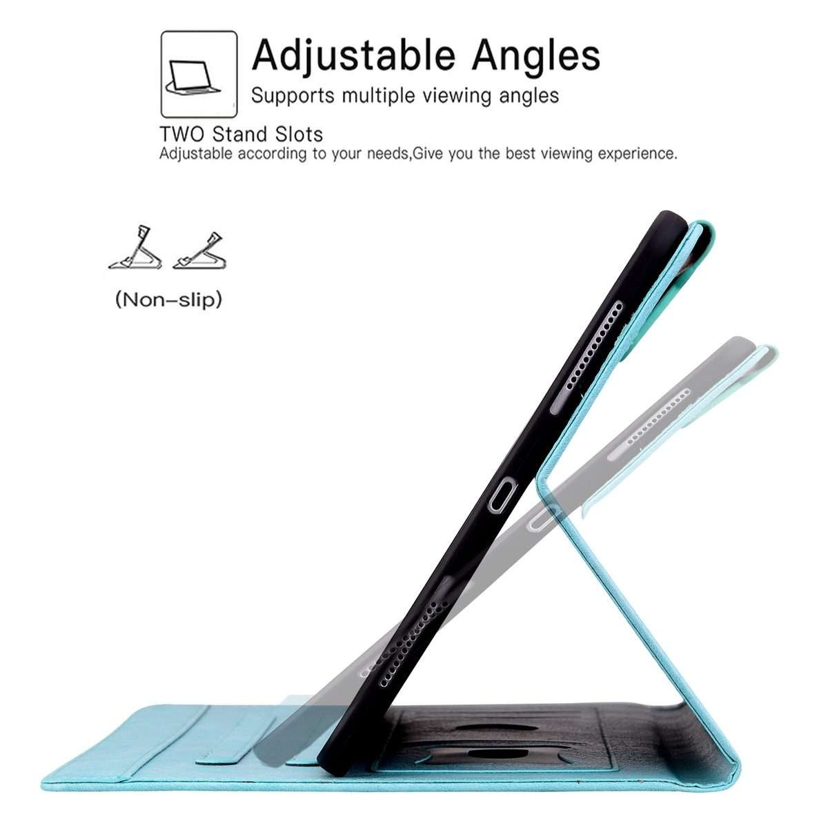 For iPad Pro 11 2025 / 2024 Cat Buckle Leather Smart Tablet Case(Sky Blue)