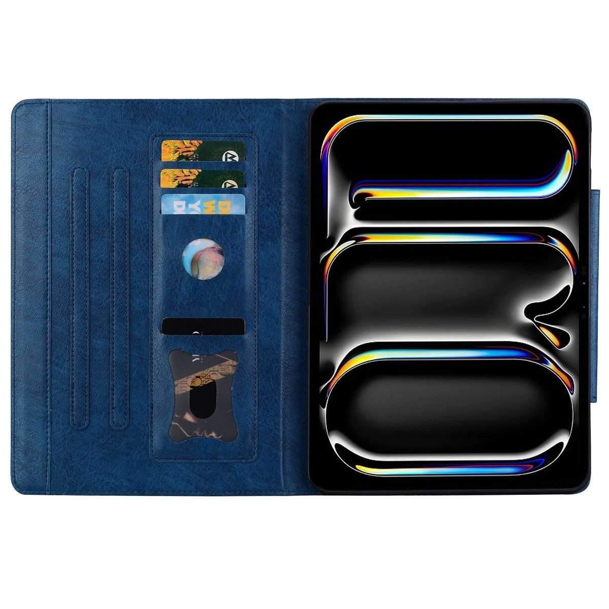 For iPad Pro 11 2025 / 2024 Cat Buckle Leather Smart Tablet Case(Royal Blue)