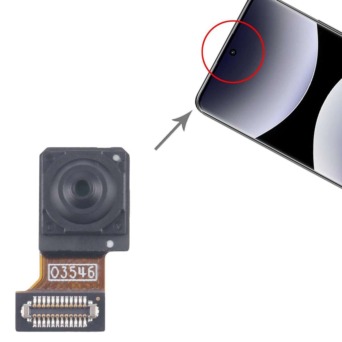 For Xiaomi Redmi Note 14 Pro 4G Original Front Facing Camera