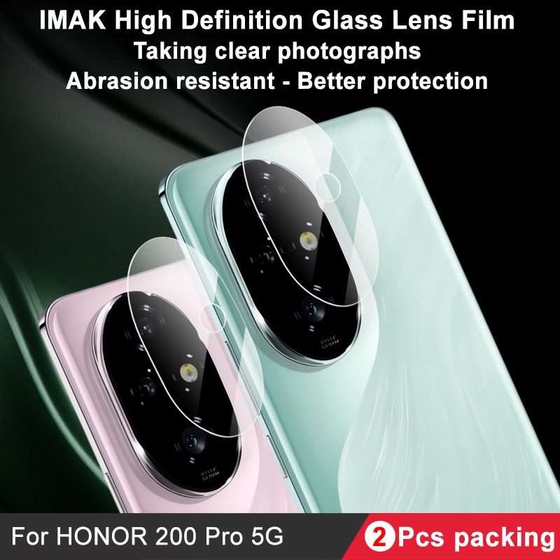 For Honor 200 Pro 2 PCS/Set IMAK HD Glass Rear Camera Lens Film