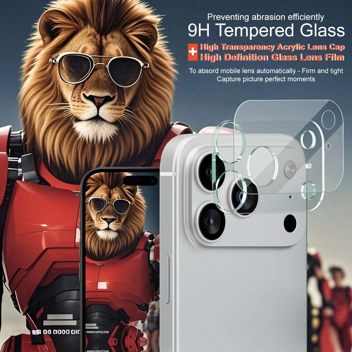 For iPhone 17 Pro imak High Definition Integrated Glass Lens Film