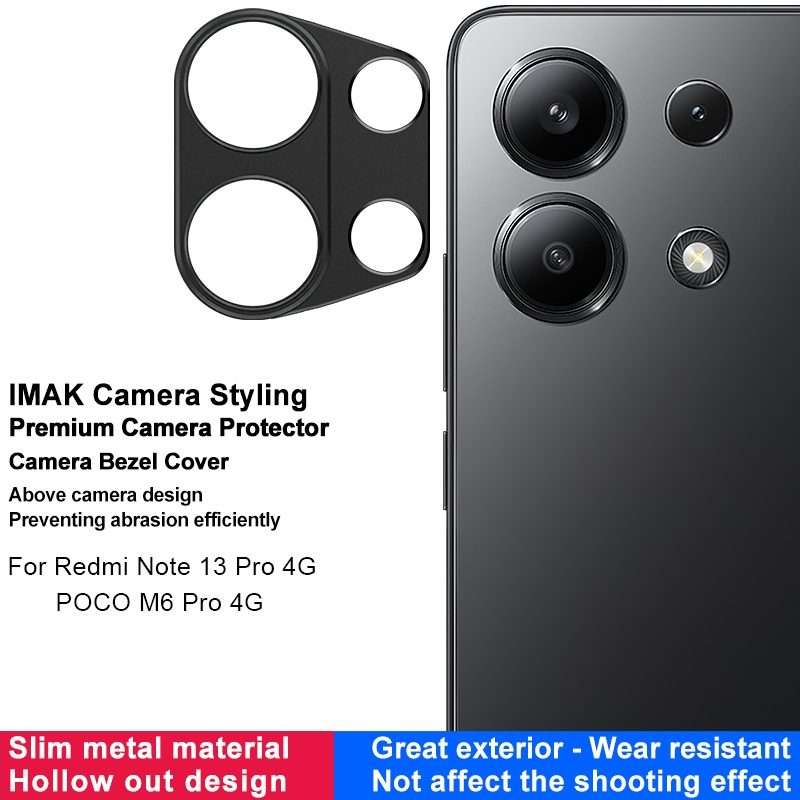 For Xiaomi POCO M6 Pro 4G IMAK Metal Camera Lens Protector Cover