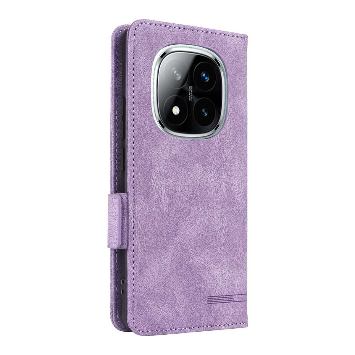 For Redmi Note 14 Pro / Note 14 Pro+ 5G Magnetic Clasp Leather Phone Case(Purple)