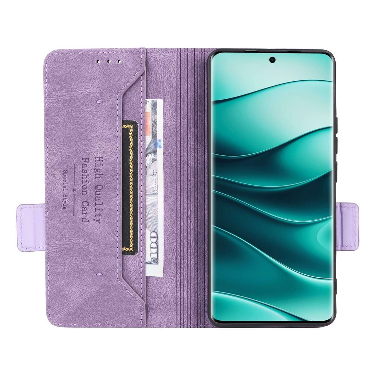 For Redmi Note 14 Pro / Note 14 Pro+ 5G Magnetic Clasp Leather Phone Case(Purple)