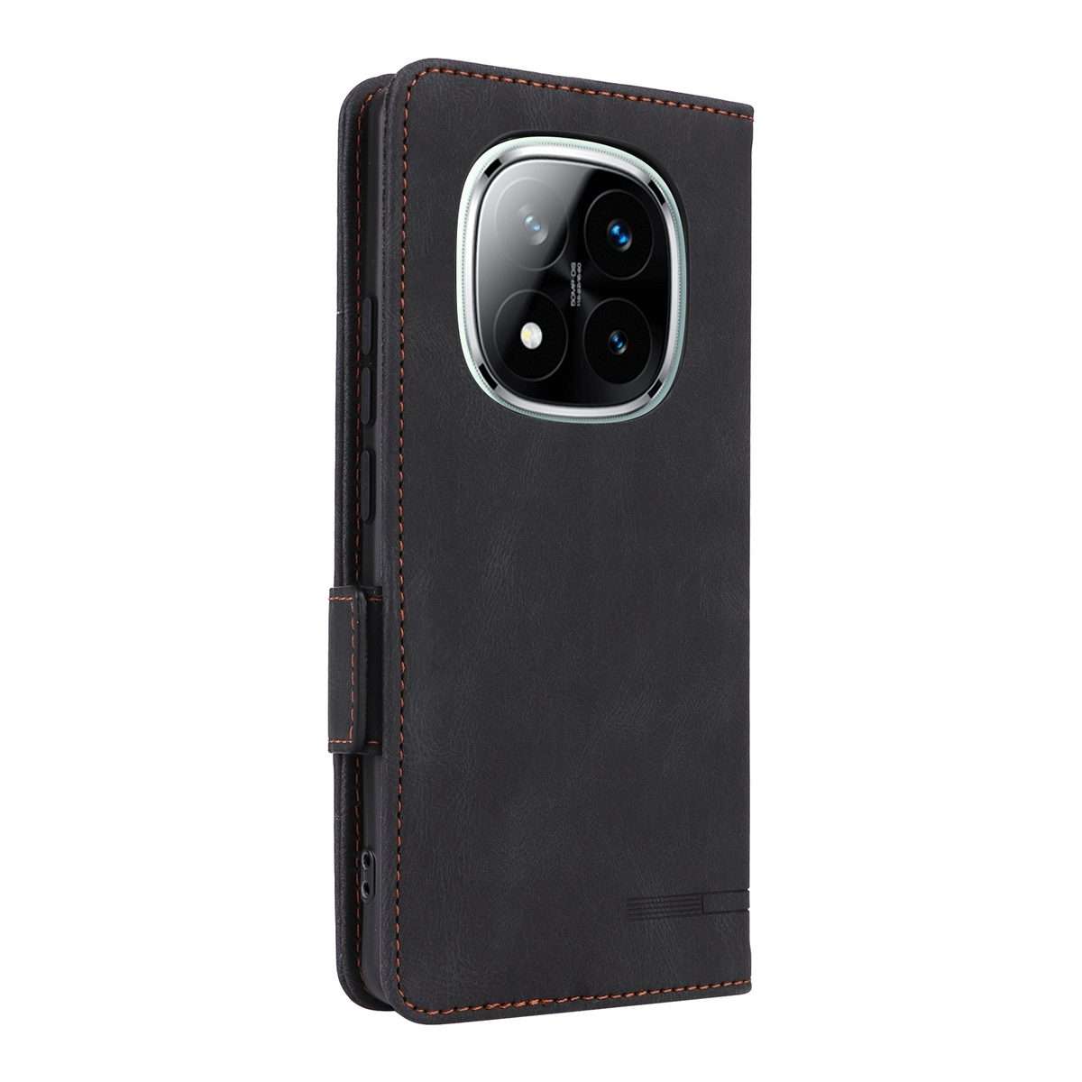 For Redmi Note 14 Pro / Note 14 Pro+ 5G Magnetic Clasp Leather Phone Case(Black)