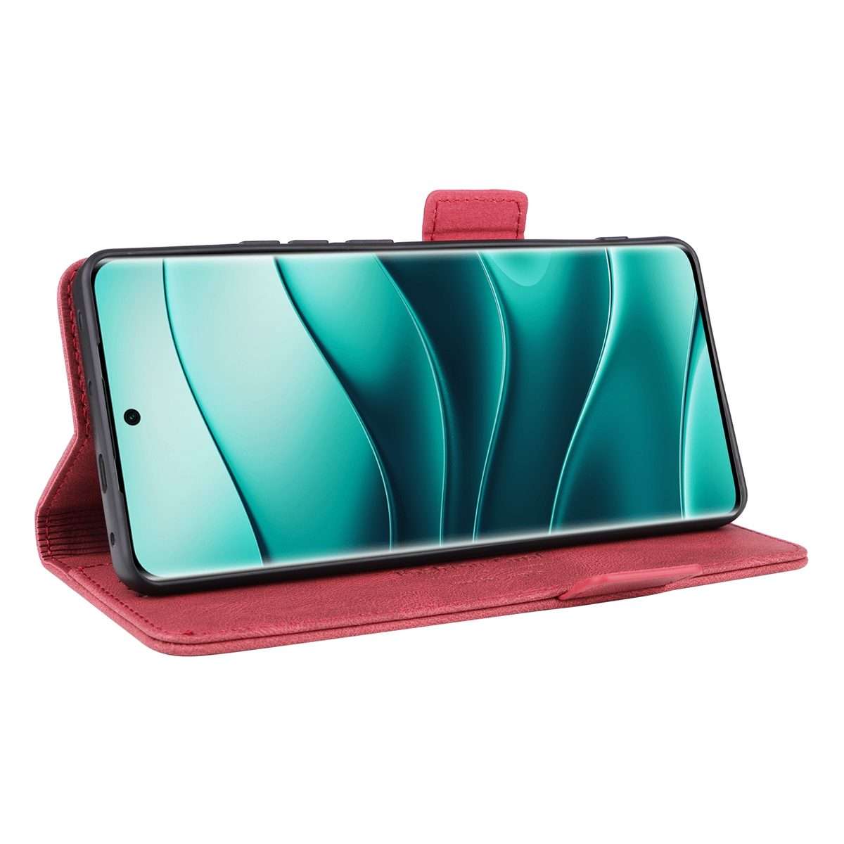 For Redmi Note 14 Pro / Note 14 Pro+ 5G Magnetic Clasp Leather Phone Case(Red)