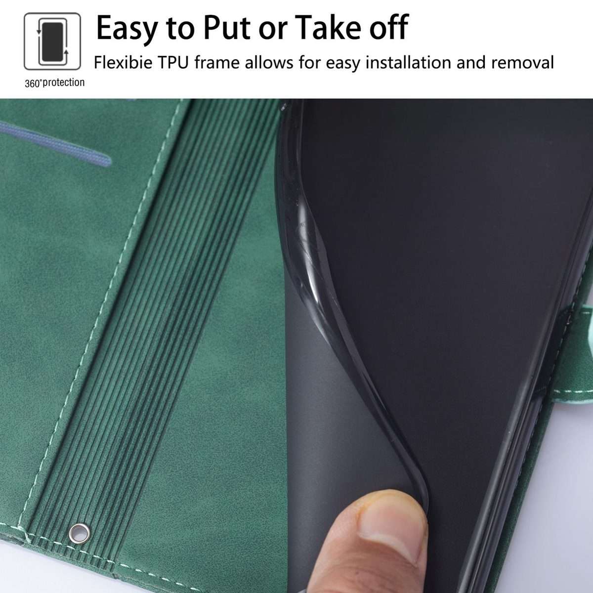 For Xiaomi 15S Pro Crossbody 3D Embossed Flip Leather Phone Case(Green)