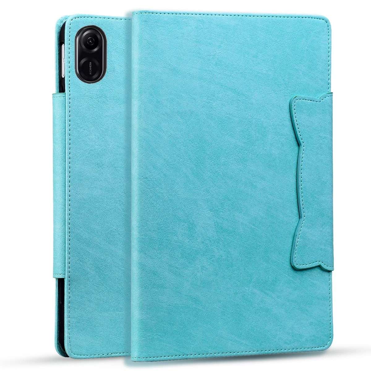 For Honor Pad X8a / X8b Cat Buckle Leather Tablet Case(Sky Blue)
