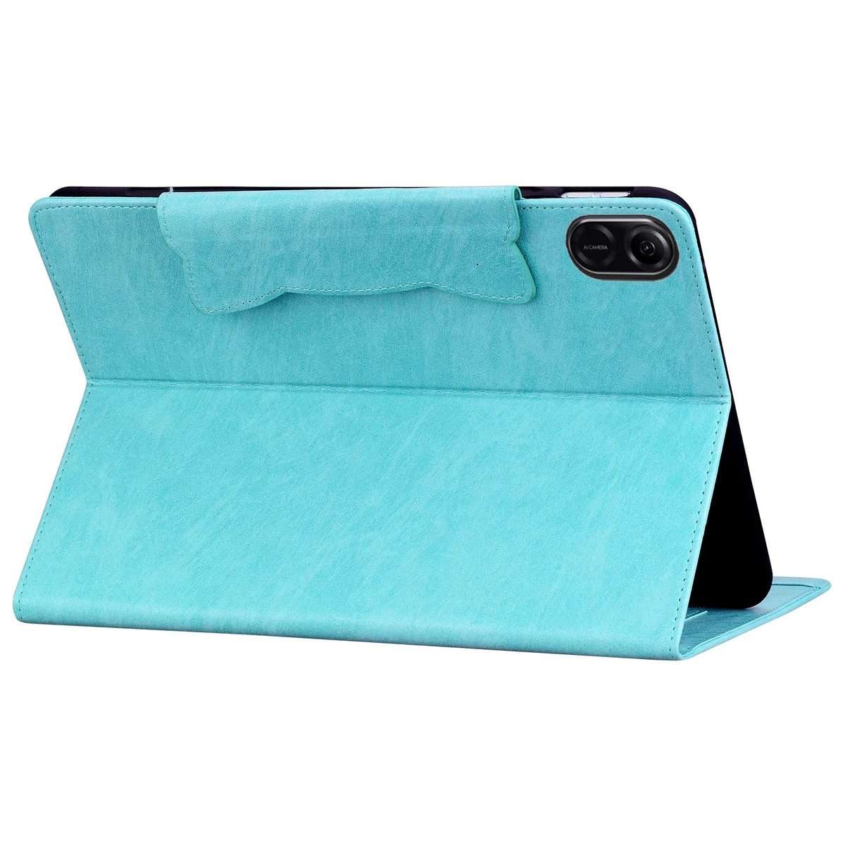 For Honor Pad X8a / X8b Cat Buckle Leather Tablet Case(Sky Blue)