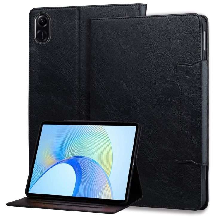 For Honor Pad X8a / X8b Cat Buckle Leather Tablet Case(Black)