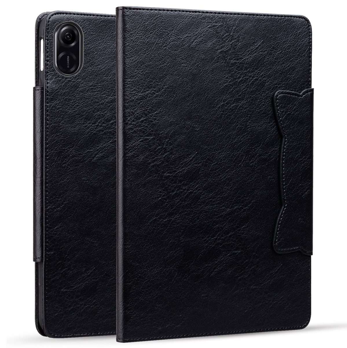 For Honor Pad X8a / X8b Cat Buckle Leather Tablet Case(Black)