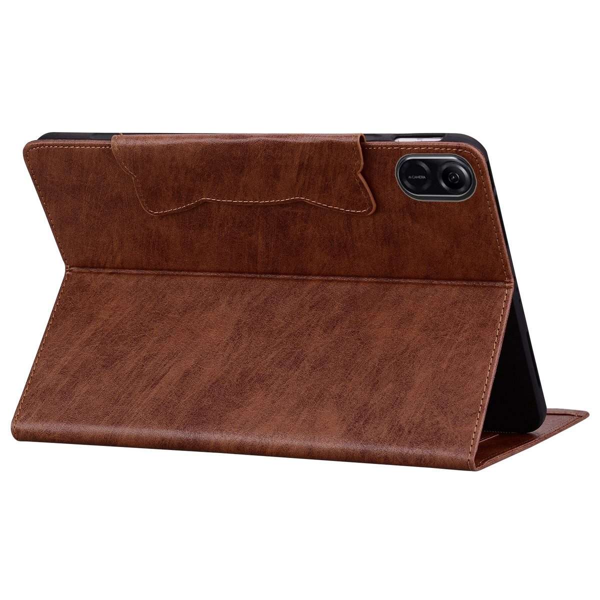 For Honor Pad X8a / X8b Cat Buckle Leather Tablet Case(Brown)