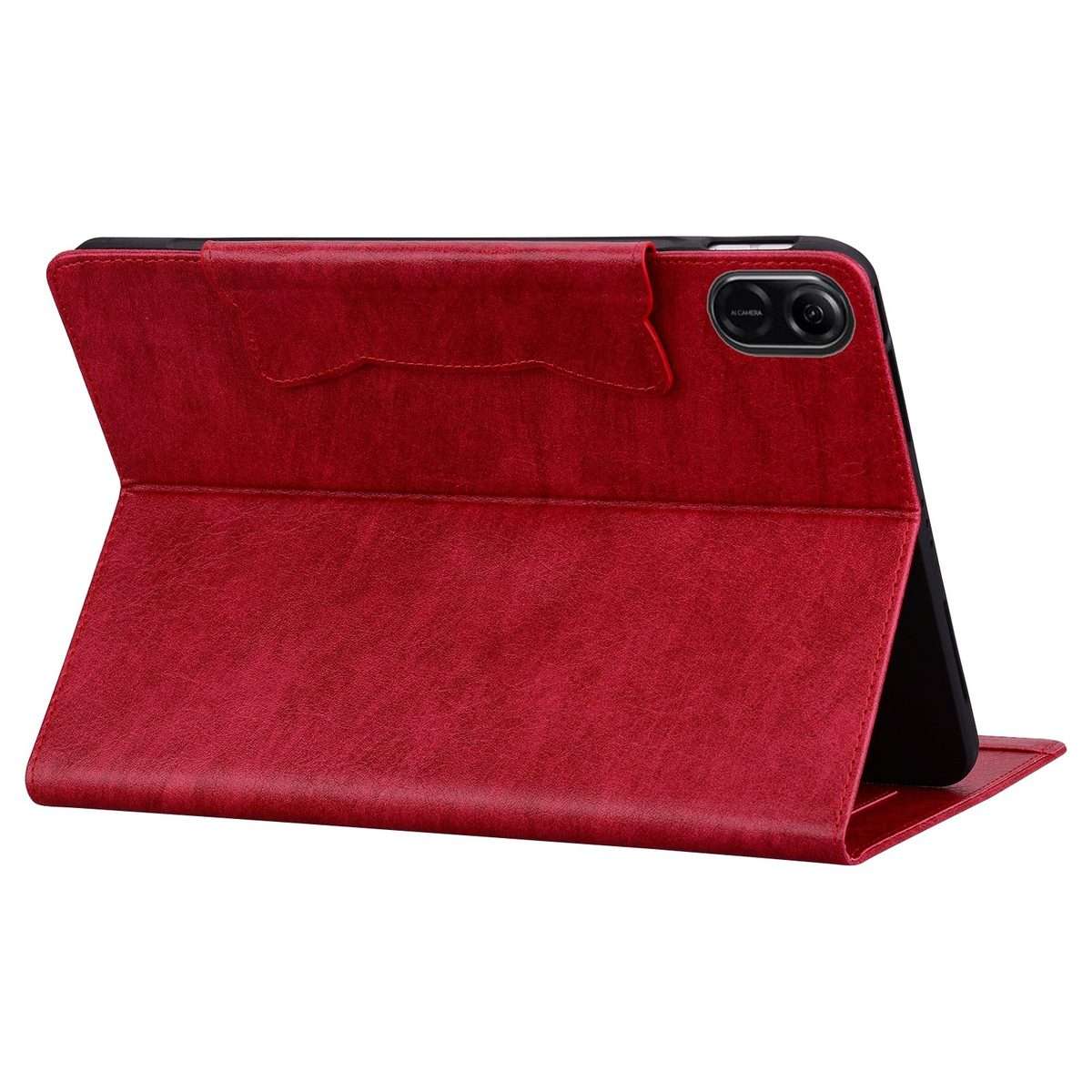 For Honor Pad X8a / X8b Cat Buckle Leather Tablet Case(Red)