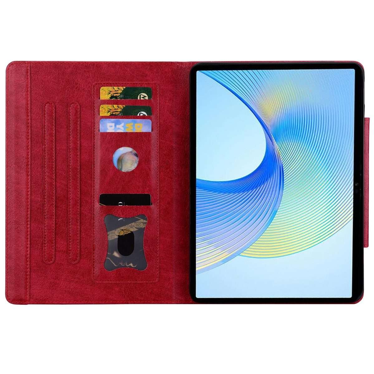 For Honor Pad X8a / X8b Cat Buckle Leather Tablet Case(Red)
