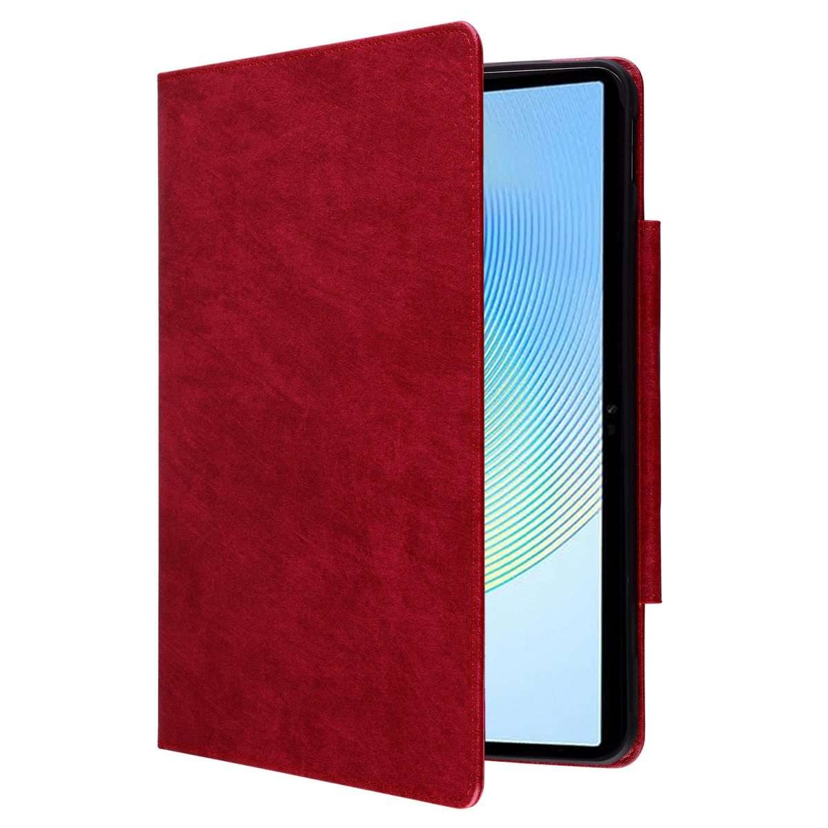 For Honor Pad X8a / X8b Cat Buckle Leather Tablet Case(Red)