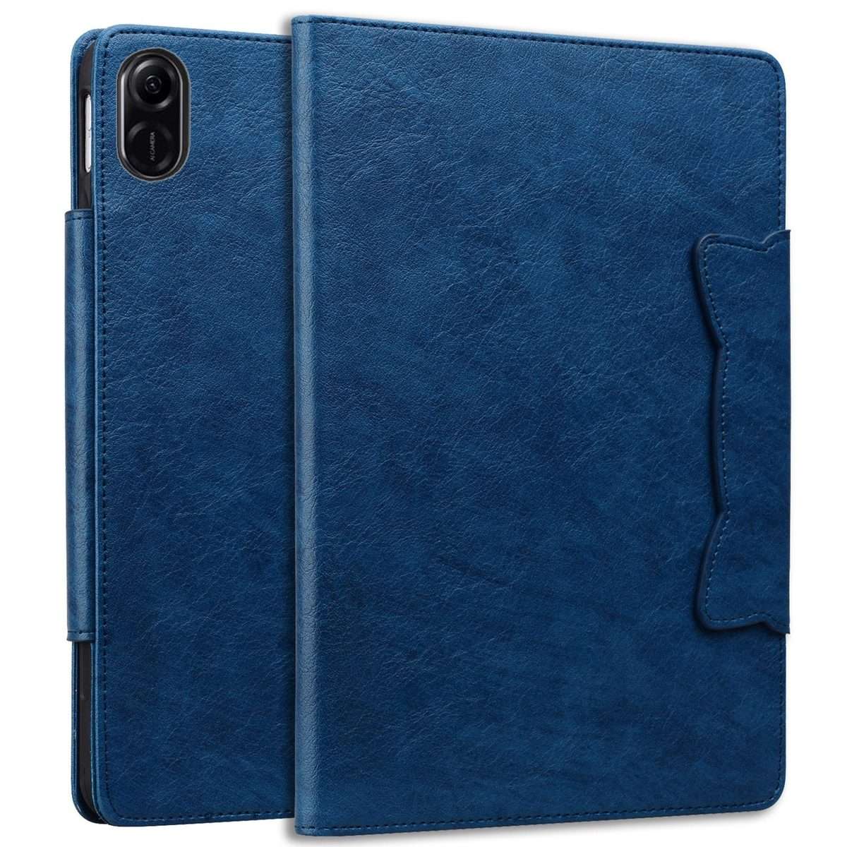 For Honor Pad X8a / X8b Cat Buckle Leather Tablet Case(Royal Blue)