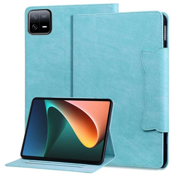For Xiaomi Pad 8 / 8 Pro / 7 / 7 Pro Cat Buckle Leather Tablet Case(Sky Blue)