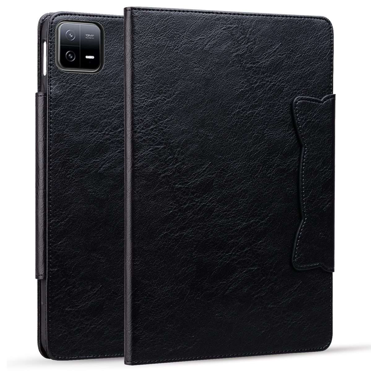 For Xiaomi Pad 8 / 8 Pro / 7 / 7 Pro Cat Buckle Leather Tablet Case(Black)