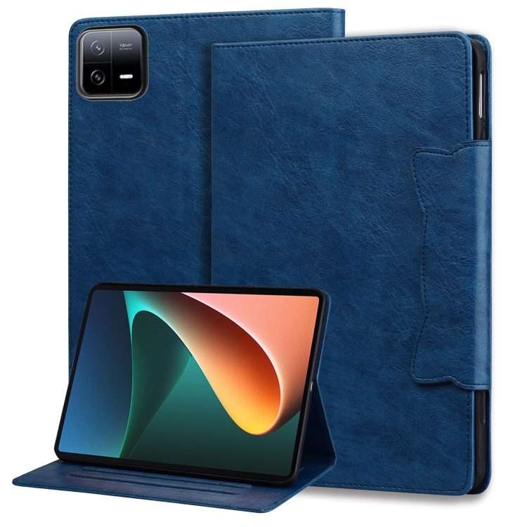 For Xiaomi Pad 8 / 8 Pro / 7 / 7 Pro Cat Buckle Leather Tablet Case(Royal Blue)
