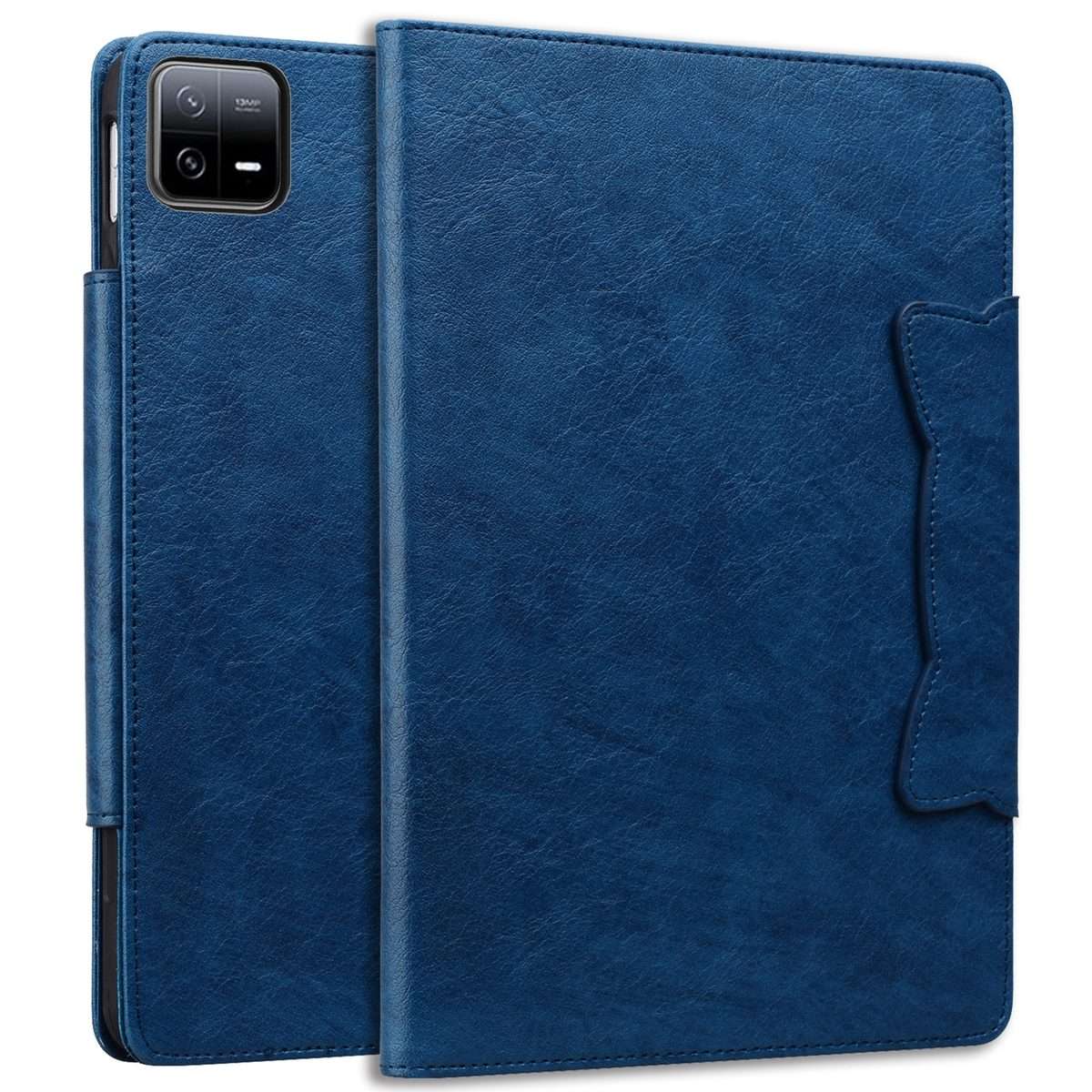 For Xiaomi Pad 8 / 8 Pro / 7 / 7 Pro Cat Buckle Leather Tablet Case(Royal Blue)