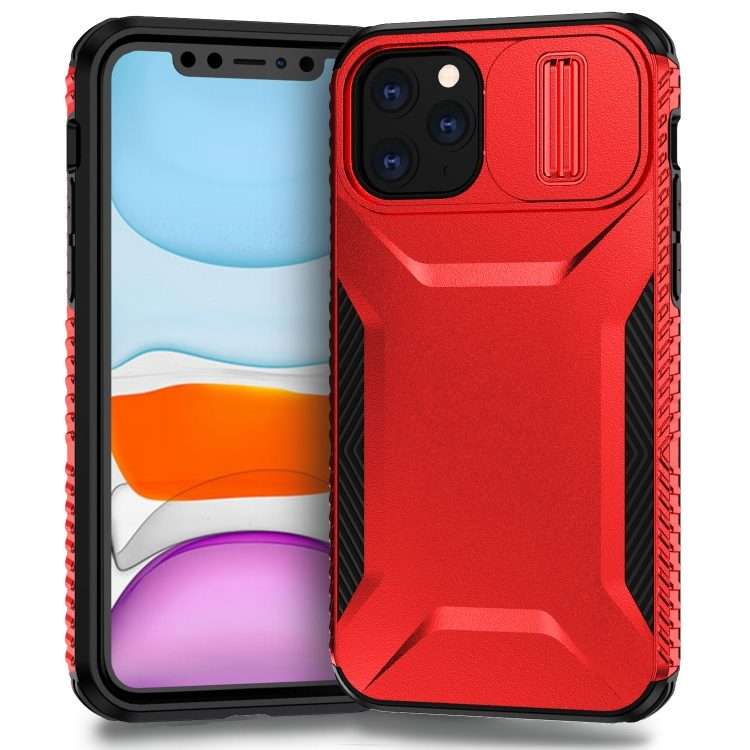 For iPhone 11 Pro Max Sliding Camshield Phone Case(Red)
