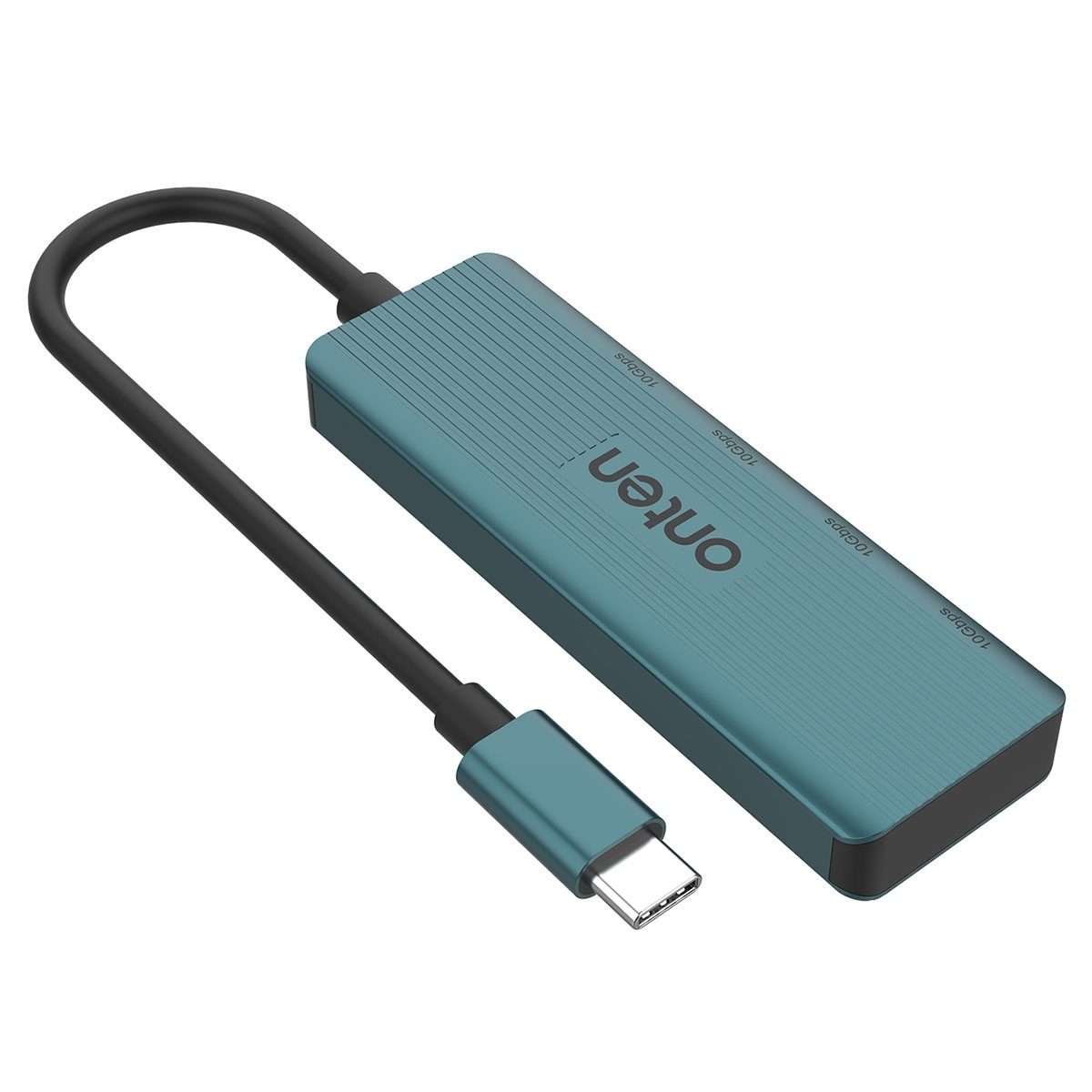 Onten UC620 10Gbps USB-C / Type-C to USB 3.2 Gen2 4 in 1 Multi-function HUB Docking St ... (Green)