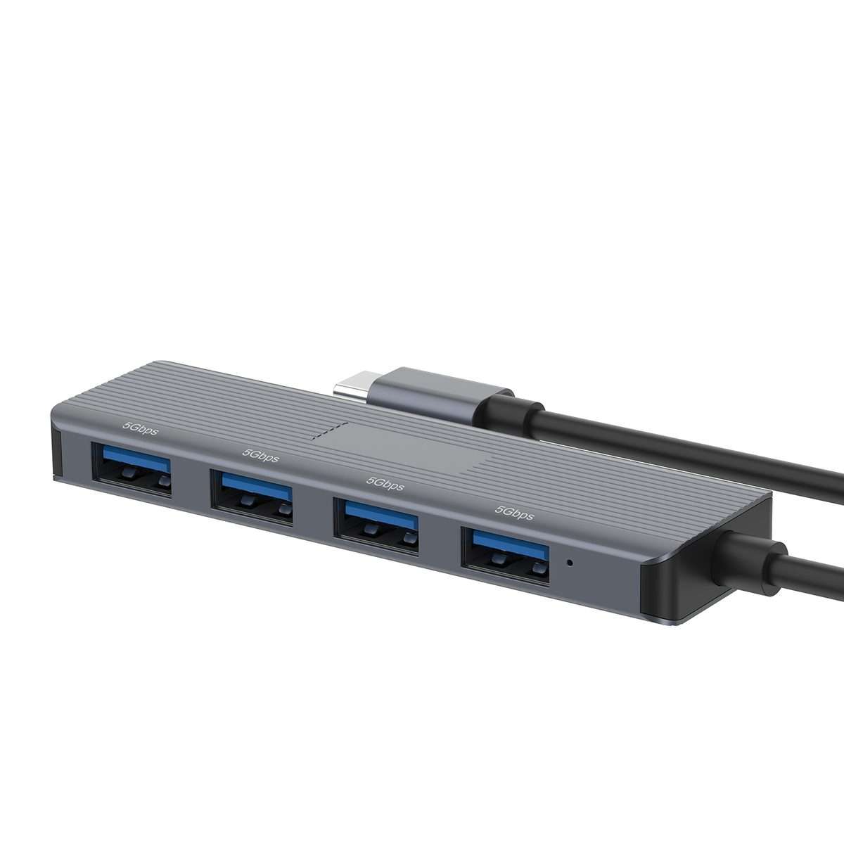 Onten UC621 5Gbps USB-C / Type-C to USB 3.2 Gen1 4 in 1 Multi-function HUB Docking Stat ... (Grey)