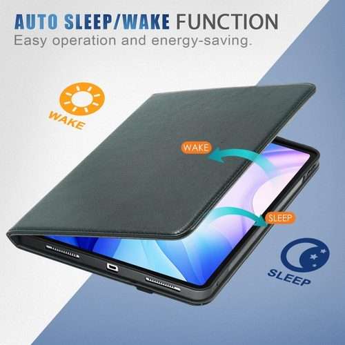 For iPad Air 13 2026 / 2025 / 2024 Front Stand Smart TPU Leather Tablet Case(Black)