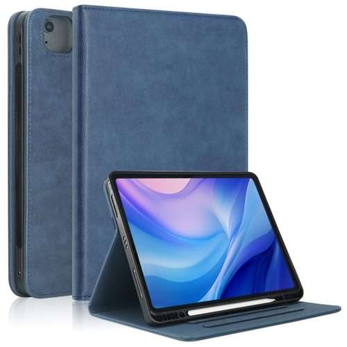 For iPad Air 13 2026 / 2025 / 2024 Front Stand Smart TPU Leather Tablet Case(Dark Blue)