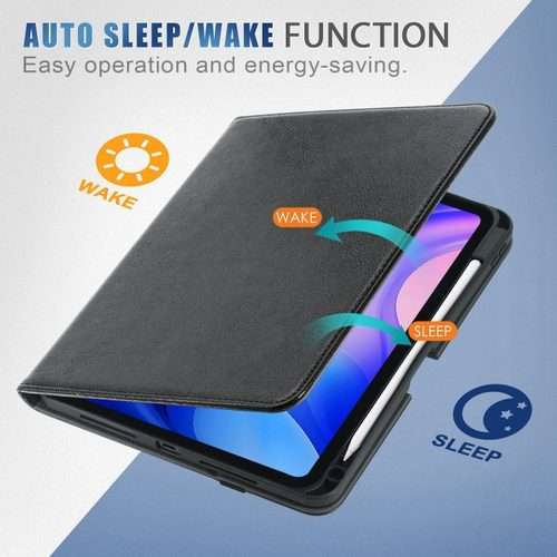 For iPad Pro 11 2025 / 2024 Front Stand Smart TPU Leather Tablet Case(Black)