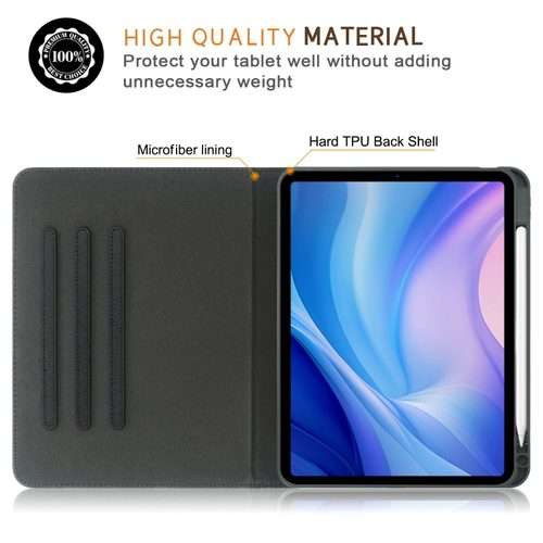 For iPad Pro 11 2025 / 2024 Front Stand Smart TPU Leather Tablet Case(Black)
