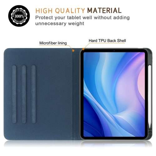 For iPad Pro 11 2025 / 2024 Front Stand Smart TPU Leather Tablet Case(Dark Blue)