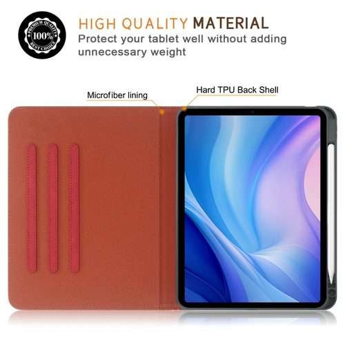For iPad Pro 11 2025 / 2024 Front Stand Smart TPU Leather Tablet Case(Red)