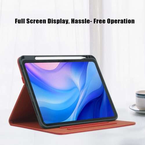 For iPad Pro 11 2025 / 2024 Front Stand Smart TPU Leather Tablet Case(Red)