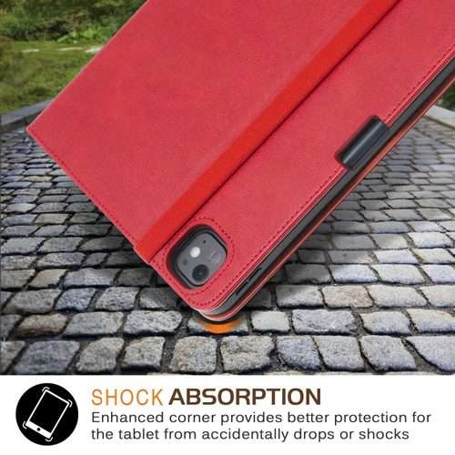 For iPad Pro 11 2025 / 2024 Front Stand Smart TPU Leather Tablet Case(Red)