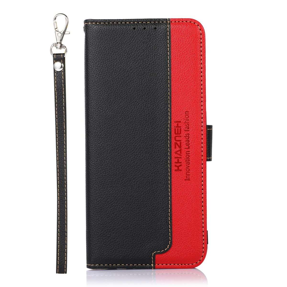 For Redmi K80 / K80 Pro KHAZNEH Litchi Texture Leather RFID Phone Case(Black)