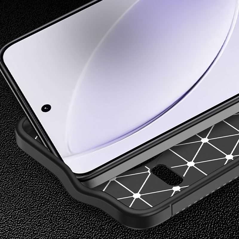 For Redmi K80 Carbon Fiber Texture Shockproof TPU Phone Case(Black)