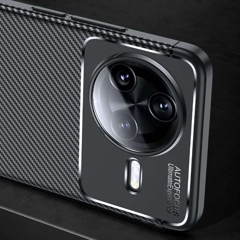 For Redmi K80 Carbon Fiber Texture Shockproof TPU Phone Case(Black)
