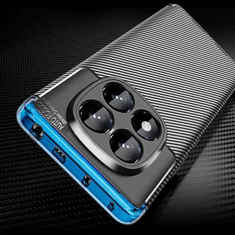 For Redmi Note 14 Pro 4G Carbon Fiber Texture Shockproof TPU Phone Case(Black)