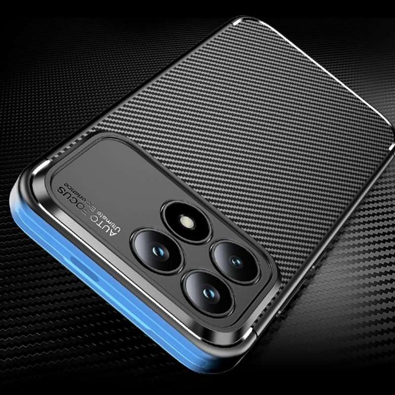 For Redmi K90 / Poco F8 Pro Carbon Fiber Texture Shockproof TPU Phone Case(Black)